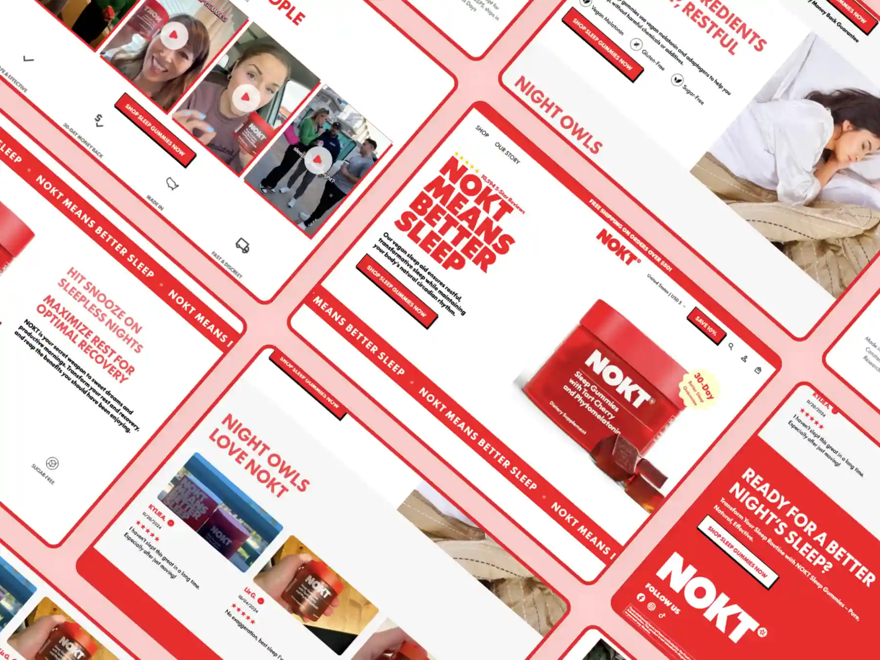 Nokt store — homepage screenshot 3