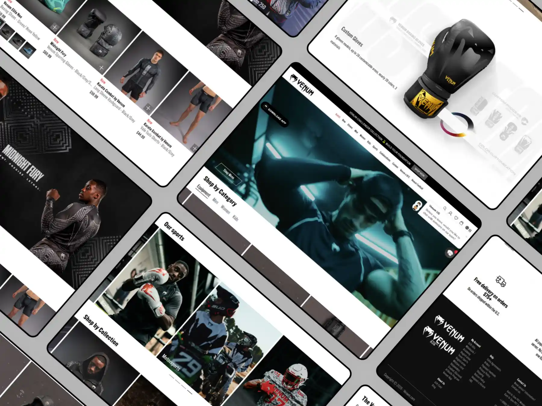 Venum store — homepage screenshot 3