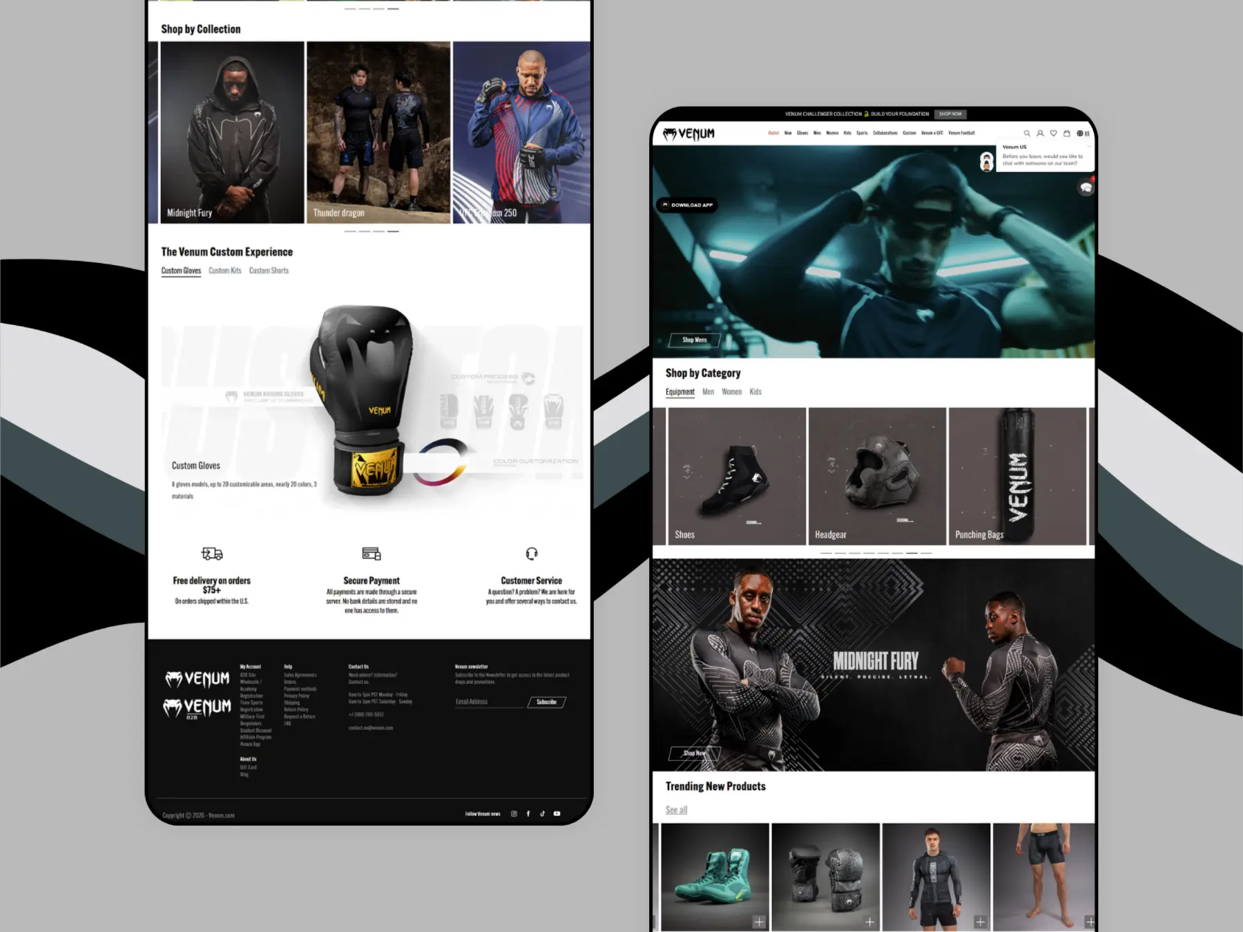 Venum store — homepage screenshot 6